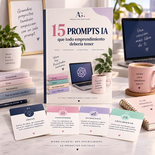 Los 15 Prompts para tu emprendimiento.